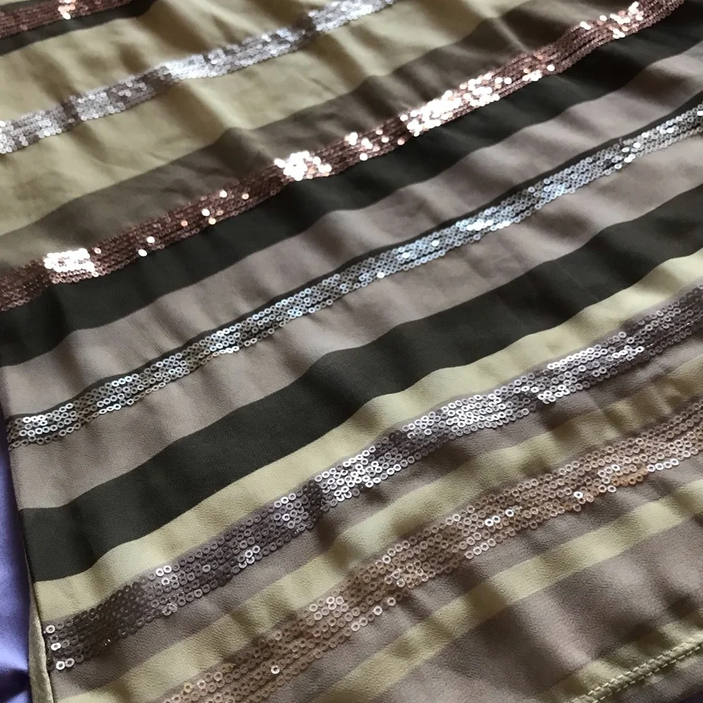 Express! Striped and Sequined Tank Top - Picture 5 of 9